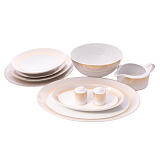 Столовый сервиз на 6 персон Rio White Gold (Deluxe Shape), без супника