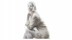 Фигурка Lladro В своих мыслях 17х37 см, фарфор
